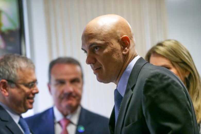 O ministro licenciado da Justi&ccedil;a e Seguran&ccedil;a P&uacute;blica, Alexandre de Moraes, indicado para cargo de ministro do STF, passa por sabatina na CCJ no Senado Federal