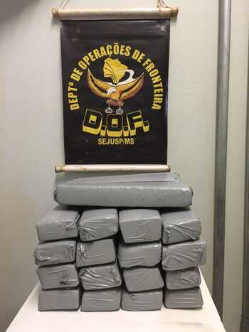 Os entorpecentes est&atilde;o na delegacia de Ponta Por&atilde;