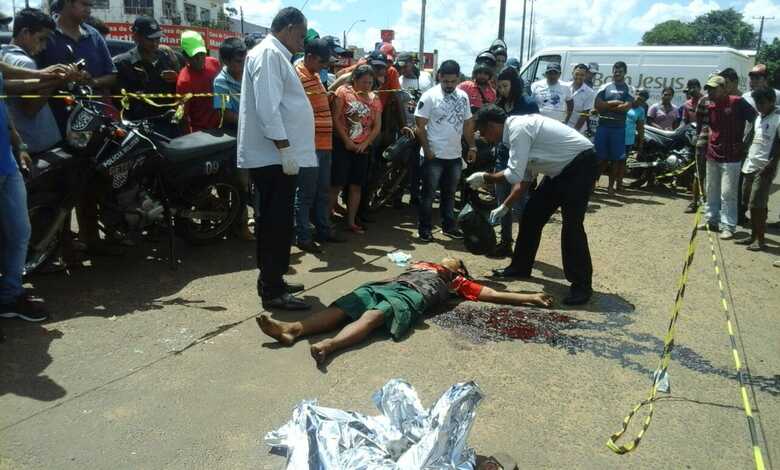 Local onde o jovem morreu esfaqueado
