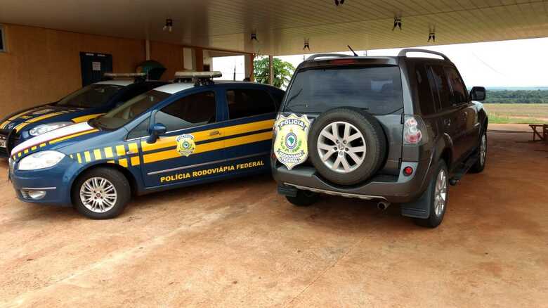 Pajero está na base da PF em Ponta Porã
