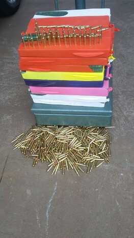 Maconha e as muni&ccedil;&otilde;es de calibre 223, foram legados a delegcia de &Aacute;gua Clara