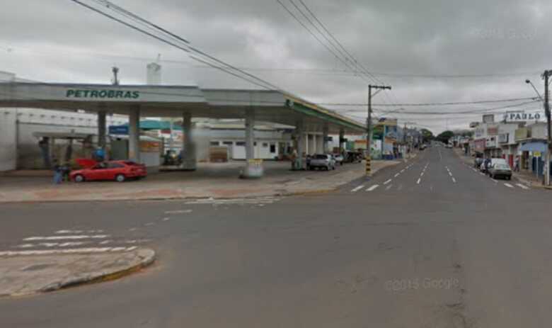 Local onde o homem foi esfaqueado