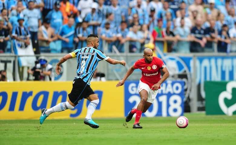 Os tradicionais times gaúchos Grêmio e Internacional se enfrentarem pela quinta rodada do Brasileirão