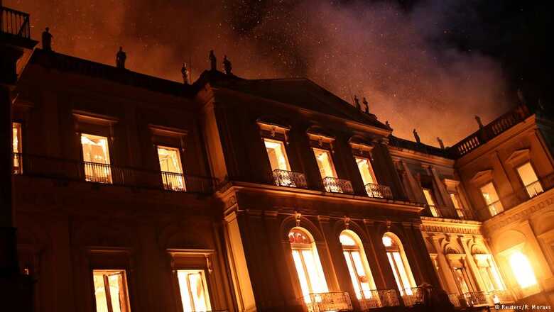 O Museu Nacional foi destribuido pelo fogo no começo deste mês