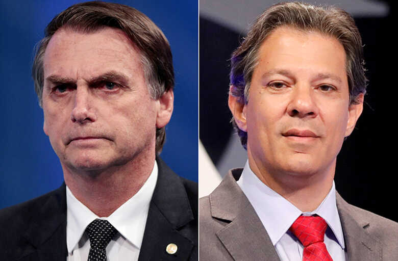 Bolsonaro e Haddad disputam o segundo turno das eleições à Presidência da República