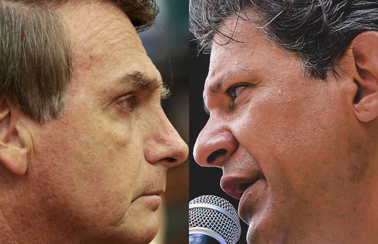 Jair Bolsonaro aparece com 32% e Fernando Haddad, 21%