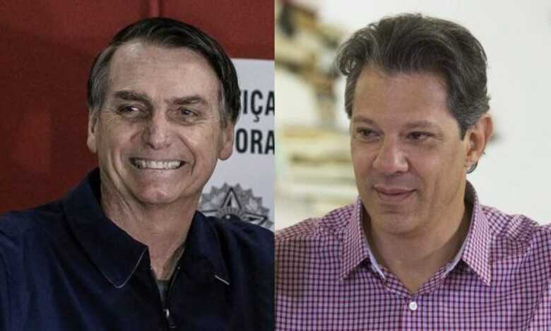 Considerando os votos válidos, Bolsonaro tem 59% e Haddad 41%