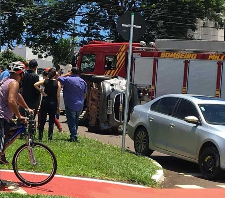 Nenhum dos envolvidos no acidente, ficou ferido gravemente