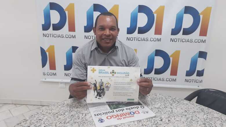 Joel Lídio receberá um prêmio de reconhecimento em Brasília