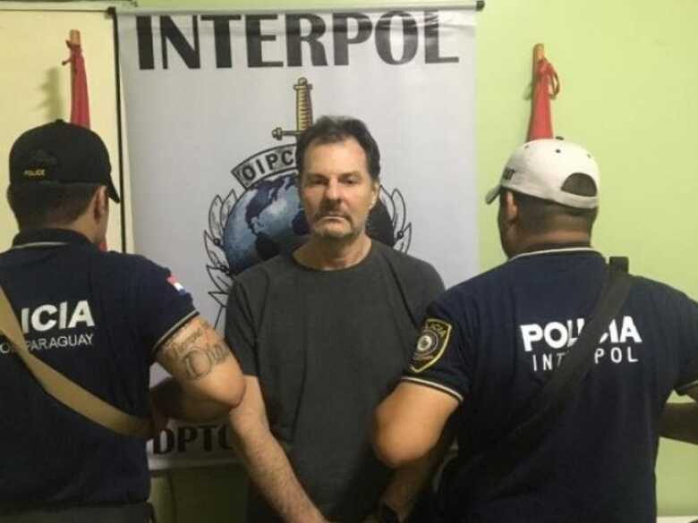 O brasileiro Bruno Farina, 58 anos, foi preso na noite de quarta-feira pela Interpol no Paraguai