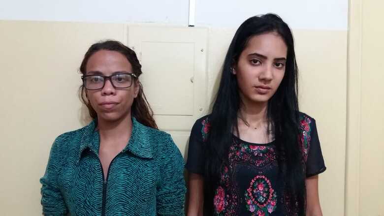 Thayna Kellen da Silva Amorim, 23 anos e Maria Sofia Bezerra, 18 anos foram autuadas em flagrantes