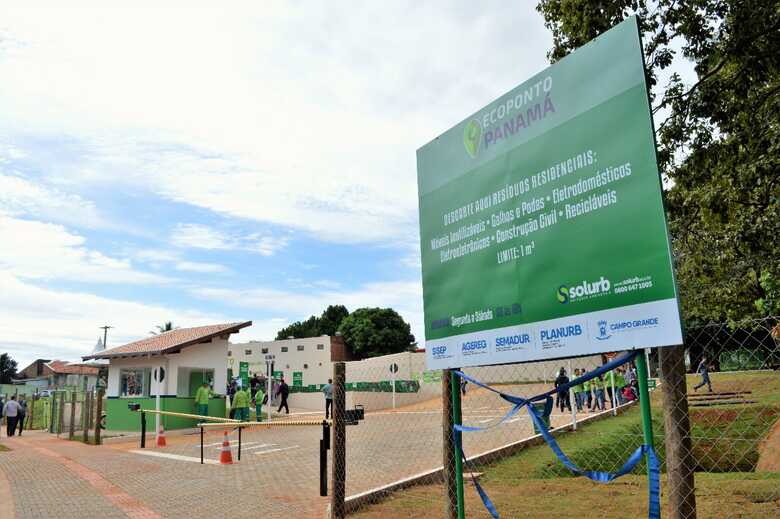 Campo Grande já conta com dois Ecopontos, um no bairro Panamá e outro no Jardim Noroeste