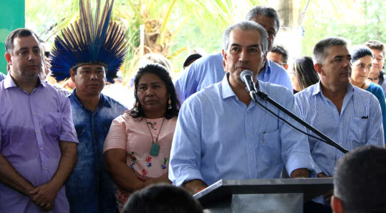 O governador Reinaldo Azambuja ressaltou a parceria com a bancada federal para a garantia dos equipamentos