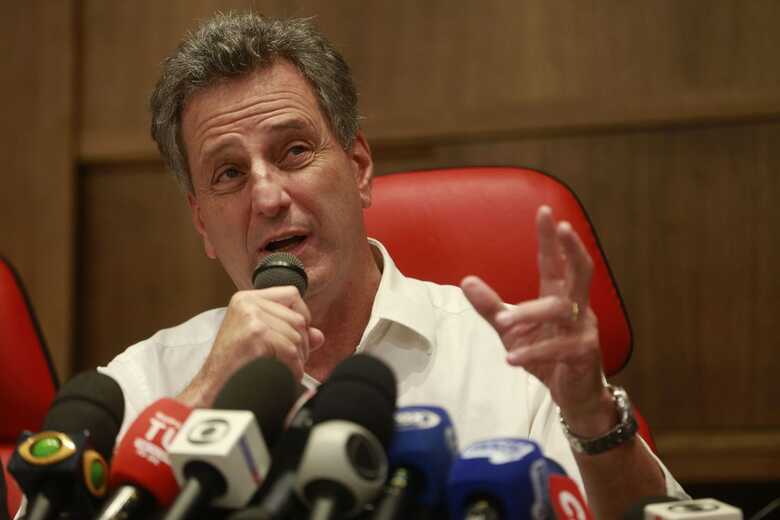 O presidente do Flamengo, Rodolfo Landim