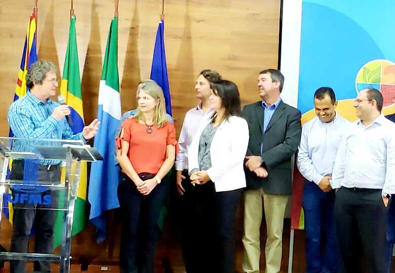 Evento de lançamento reuniu autoridades e representantes da SBPC, nesta manhã em Campo Grande