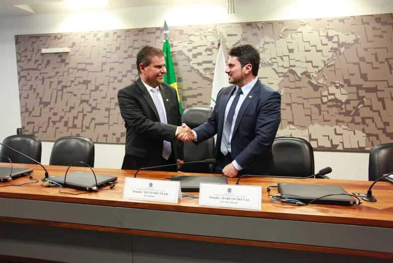 A posse do senador de Mato Grosso do Sul aconteceu na tarde desta quarta-feira em Brasília