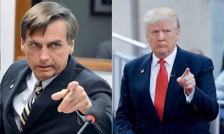 Presidentes do Brasil e dos Estados Unidos, Jair Bolsonaro e Donald Trump