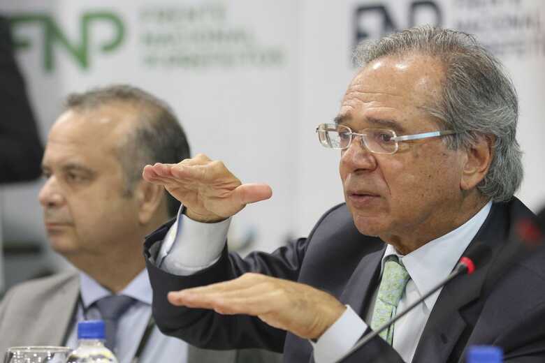 O ministro Paulo Guedes participará de reunião no Planalto, nesta tarde