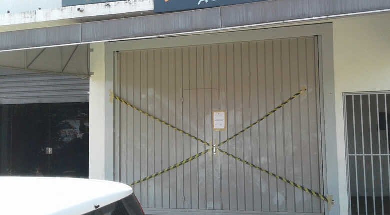 A academia localizada na rua Miguel Couto está novamente suspensa