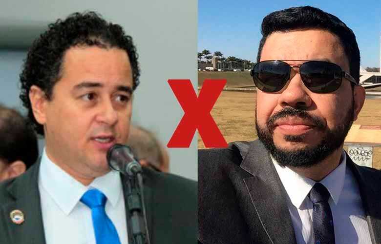 O vereador Delegado Wellington e o deputado federal "Tio Trutis"