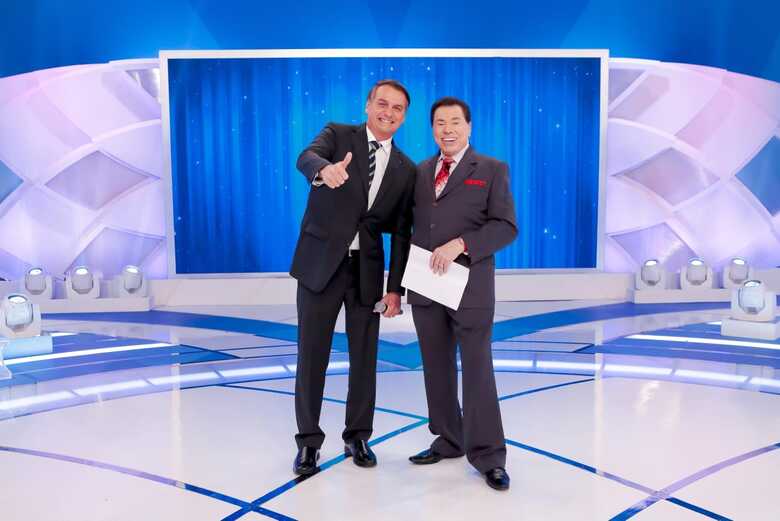 Bolsonaro e Silvio Santos