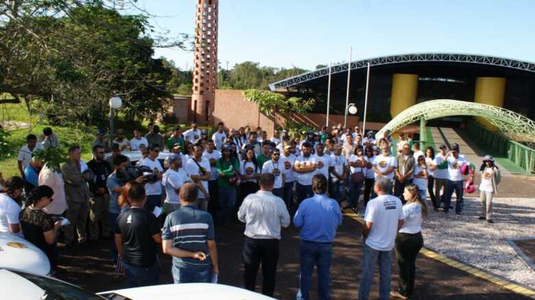 Os agentes de saúde estiveram mobilizados para vistoriar órgãos e repartições públicas no Parque dos Poderes