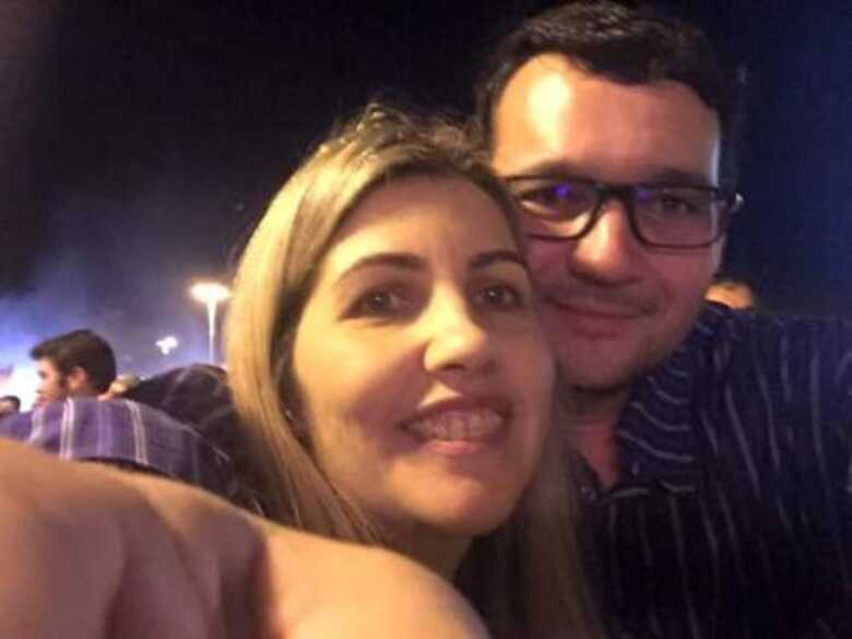 Sandra Regina e seu esposo, o empresário Antônio Marcos