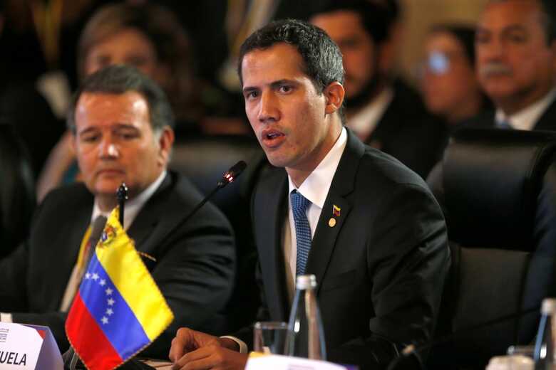 O presidente autodeclarado da Venezuela, Juan Guaidó