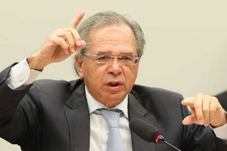 O ministro da Economia, Paulo Guedes, durante audiência na Câmara