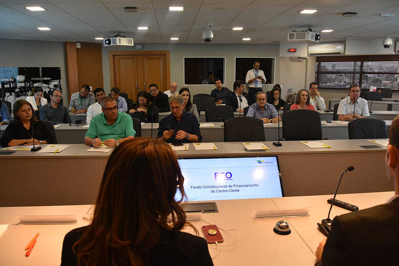Rpresentantes do setor produtivo e empresários discutiram planos ao FCO na Casa da Indústria em Campo Grande