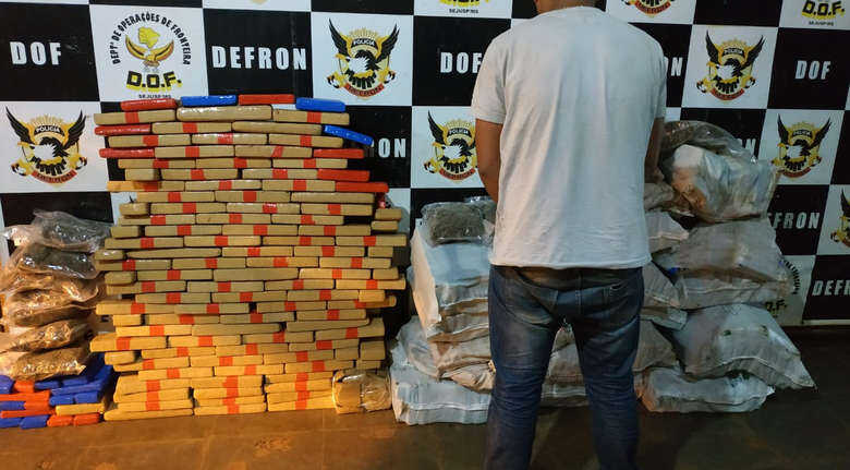 Homem disse que foi contratado para transportar a droga de Ponta Porã até o estado de Minas Gerais