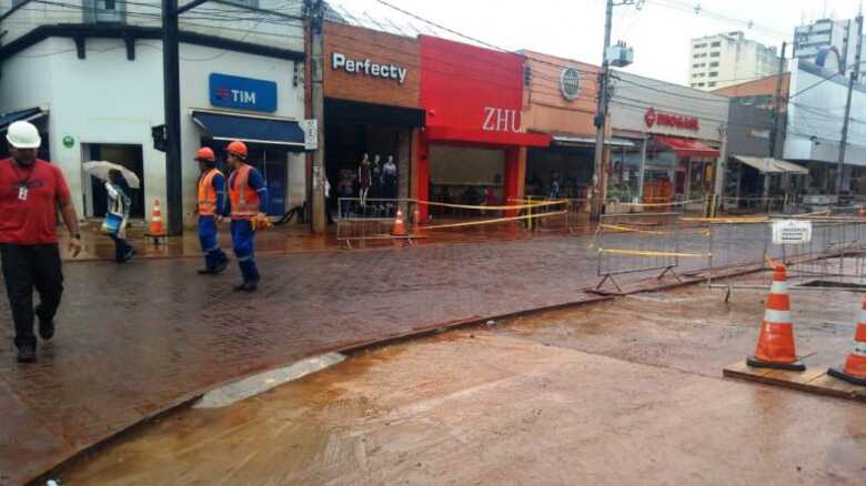 As obras de requalificação da via já foram mais de 70% concluídas