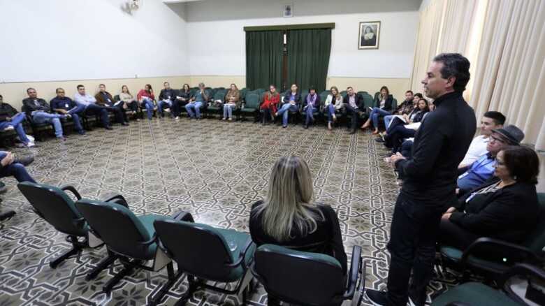 O prefeito Marquinhos Trad participou do encontro