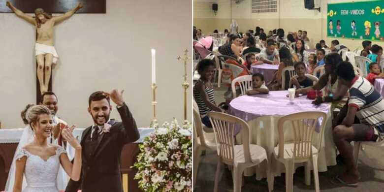 A inspiração do casal veio durante uma Santa Missa