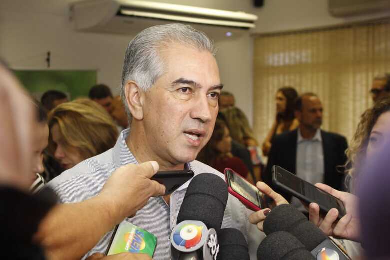 O governador Reinaldo Azambuja