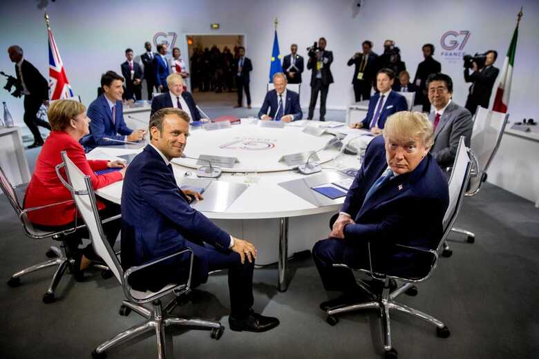 Chefes de Estado e governo do G7 que participam de sua 45ª conferência de cúpula