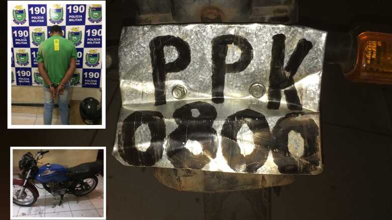Eles foram apreendidos e encaminhados junto com motocicleta para a Delegacia de Pronto Atendimento Comunit&aacute;rio