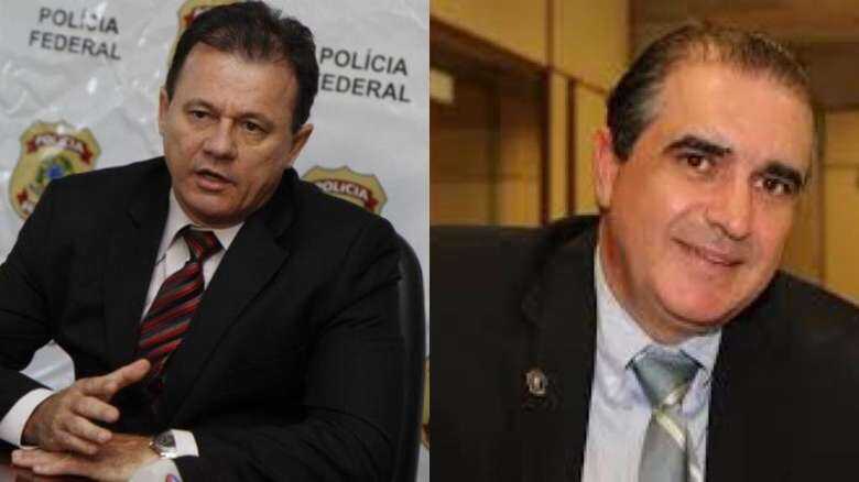 Ex-superintendente da PF Edgar Marcon e o ex delegado-geral da Polícia Civil Roberval Cardoso