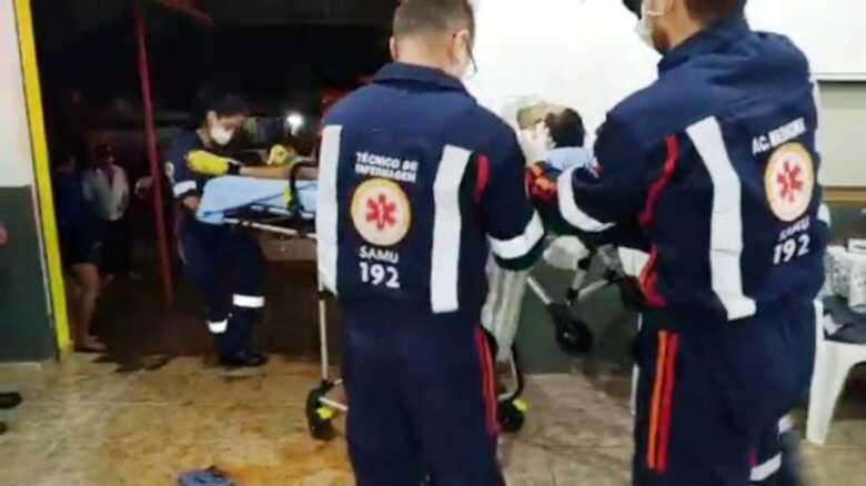 Devido &agrave; gravidade dos ferimentos, v&iacute;tima foi transportada pela Unidade Alfa do Samu para o Hospital da Vida