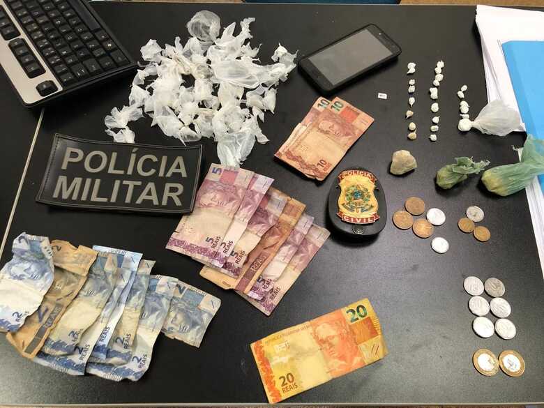 As apreensões e o preso foram encaminhados para a Delegacia de Polícia de Paranaíba