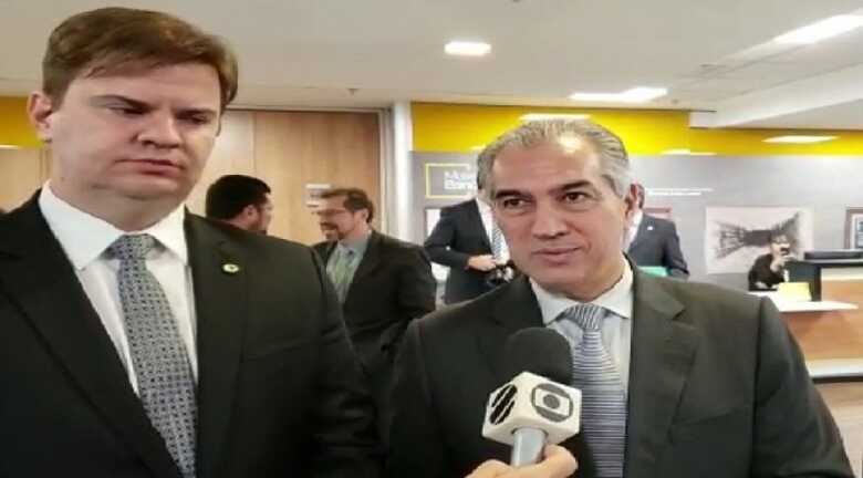 Ministro de Desenvolvimento, Gustavo Canuto, e o governador do Estado de Mato Grosso do Sul, Reinaldo Azambuja
