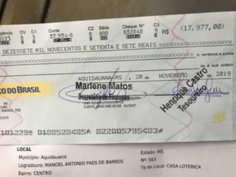 Não recebam nenhum tipo de pagamento por meio de cheques da prefeitura sem antes realizarem a confirmação da autenticidade