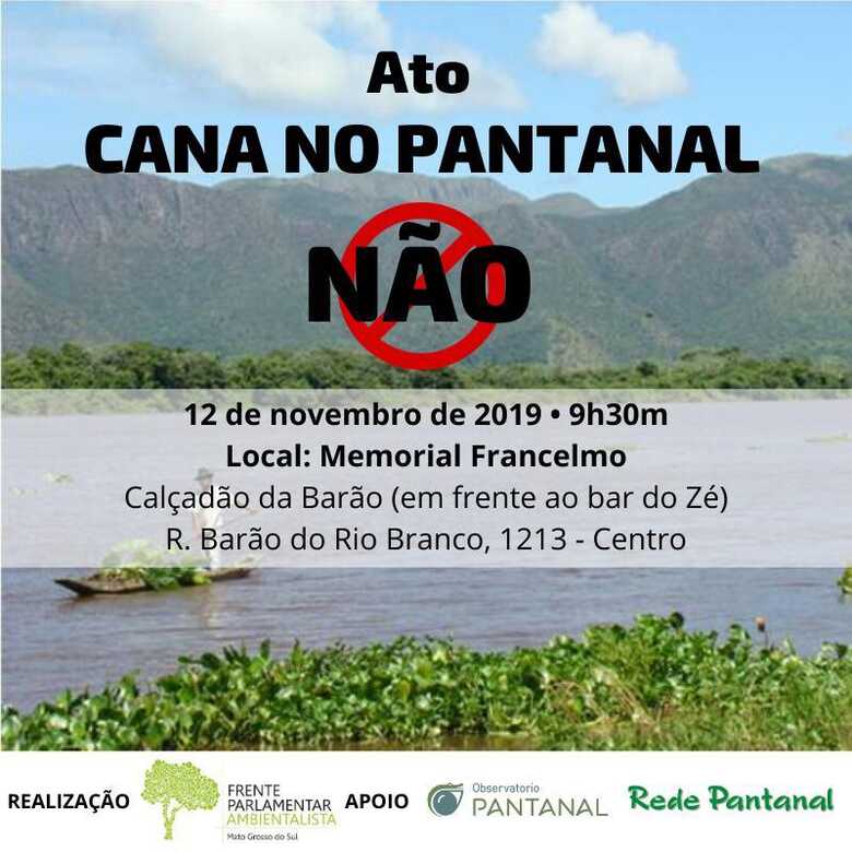 Ato contra cana no Pantanal