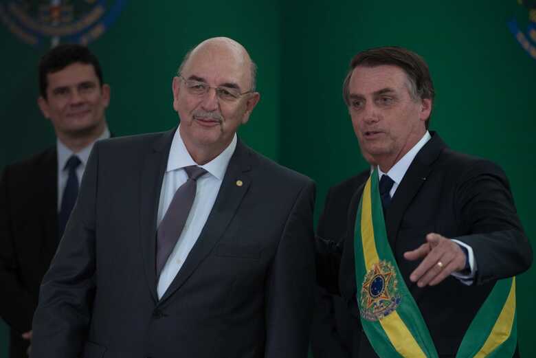 Presidente, Jair Bolsonaro e o Ministro da Cidadania, Osmar Terra