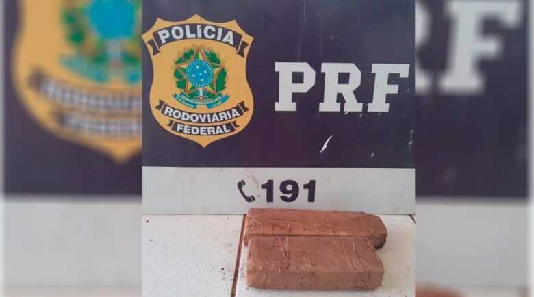 A droga apreendida pela Policia Rodoviária Federal