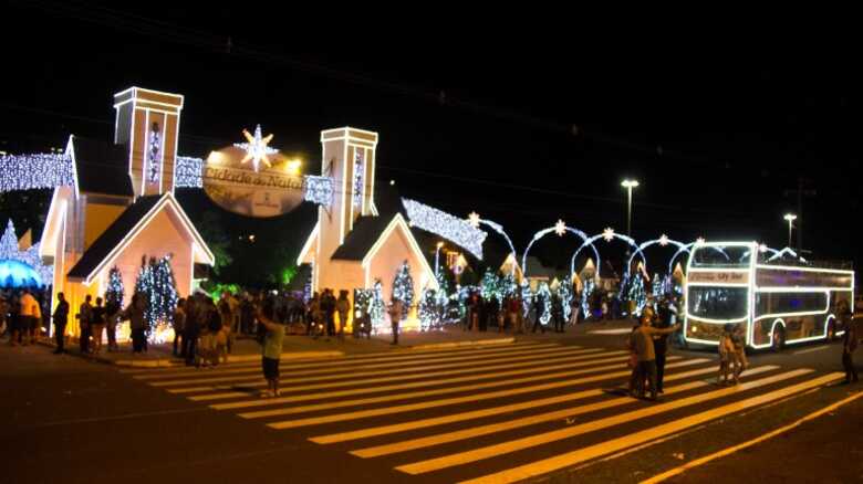 A programação da Cidade do Natal acontece até as 20h