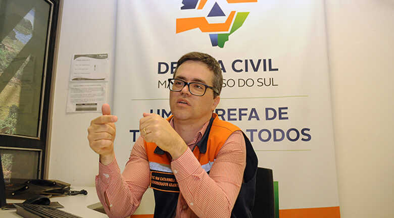 Fábio Catarinelli, coordenador da Defesa Civil de Mato Grosso do Sul