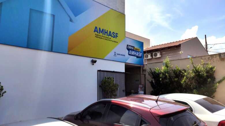 Fachada da Ag&ecirc;ncia Municipal de Habita&ccedil;&atilde;o e Assuntos Fundi&aacute;rios