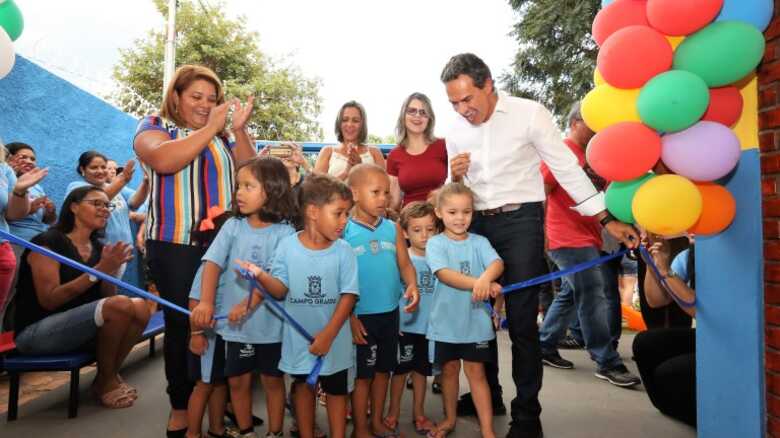 Em 2019, a gestão atual inaugurou três novas EMEIs além da primeira escola de Educação Infantil de Anhanduí