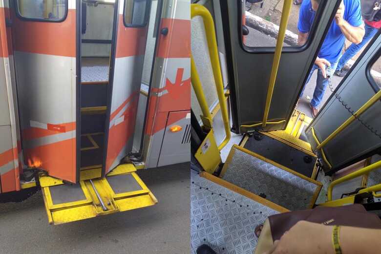 &Ocirc;nibus que causou o transtorno &eacute; da linha 086 - Shopping Campo Grande